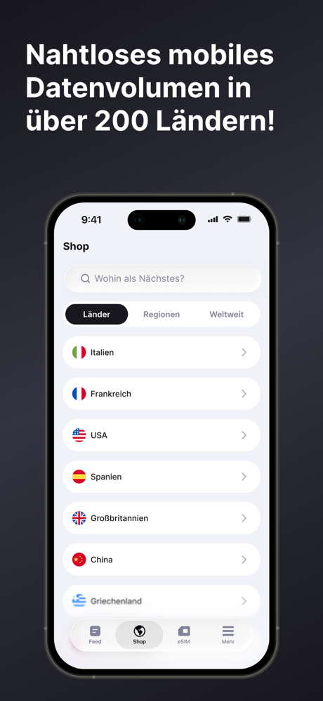 eSIM io: Globale SIM-Karte screenshot 2
