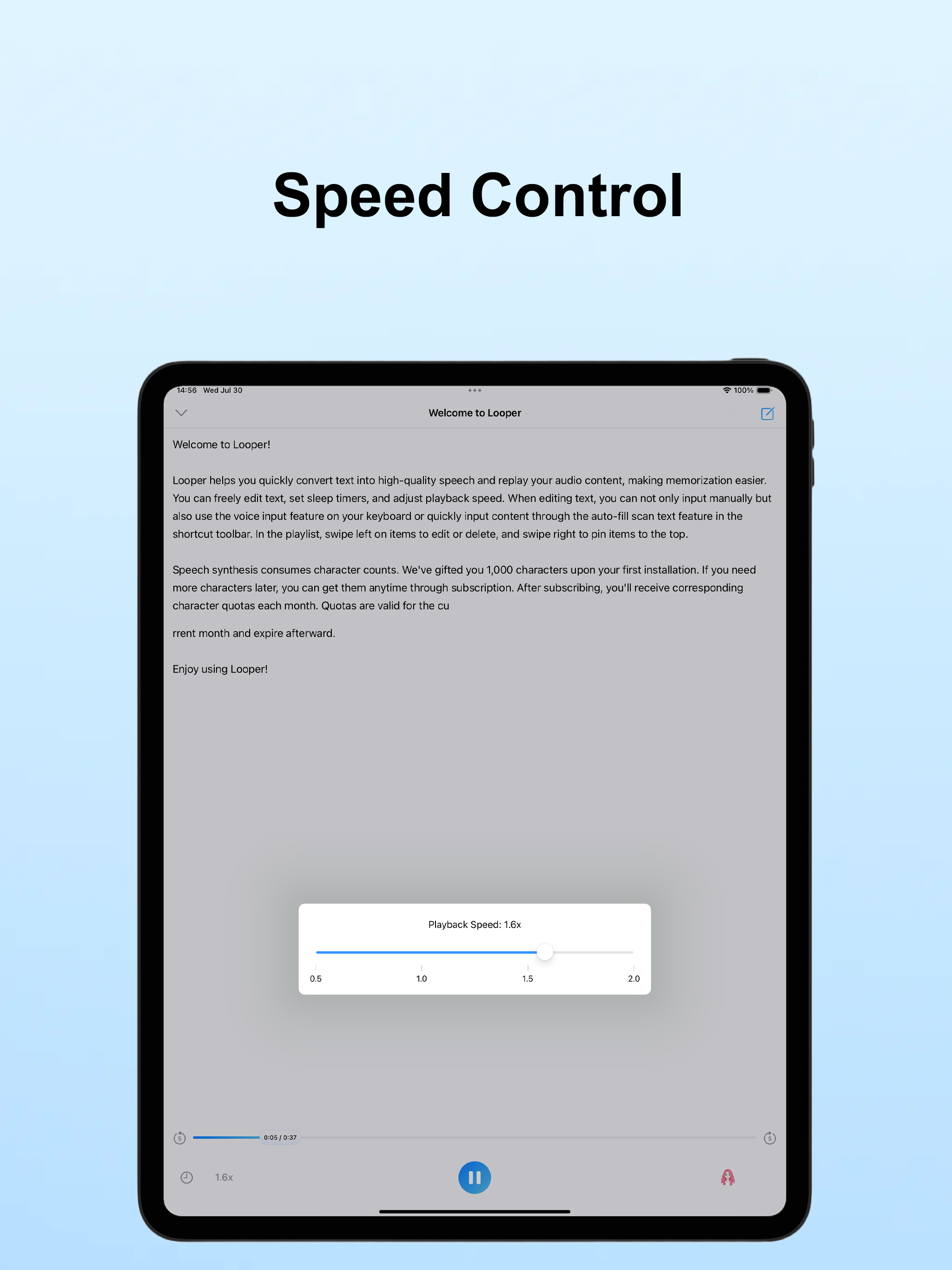 Looper - Text to speech