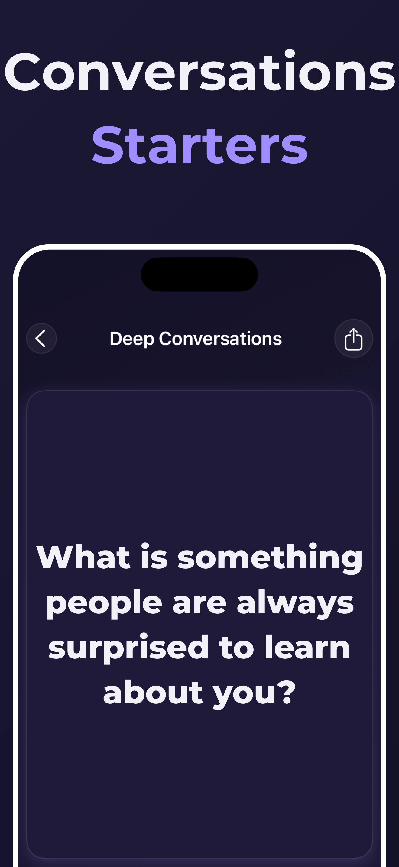Deep Questions & Conversations