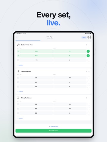 HealthMeter iPad screenshot