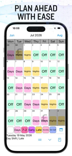 Shift Work Calendar screenshot 1