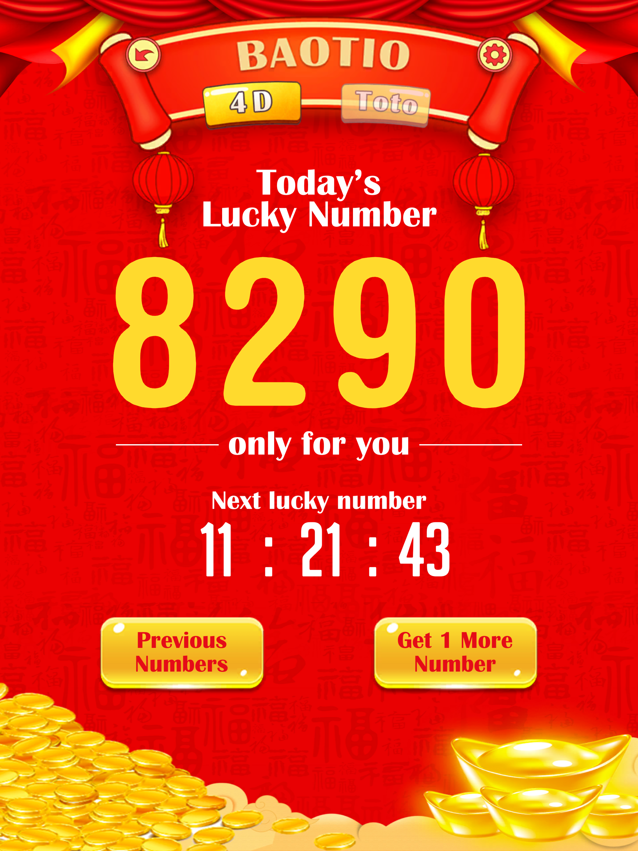 BaoTio: My 4D Lucky Number