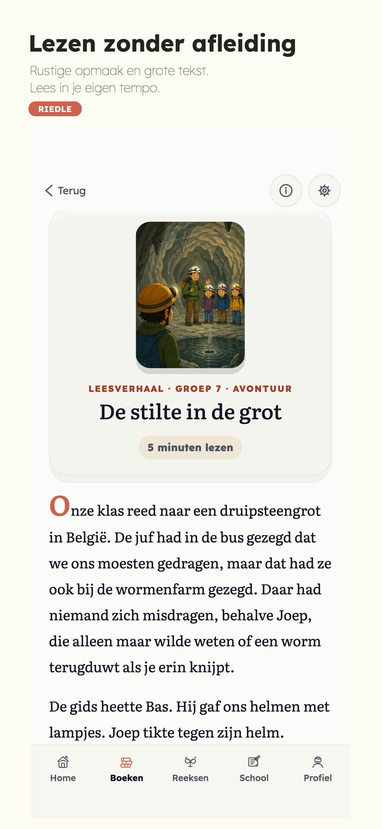 Riedle: Begrijpend Lezen screenshot 4