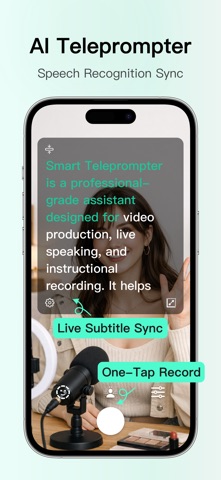 Teleprompter: AI Captions Screenshot 1 of 7