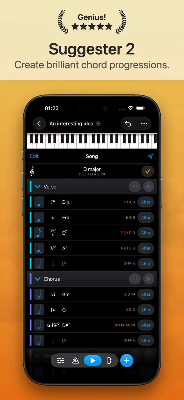 #1. Suggester 2 : Chords & Scales (iOS) By: Mathieu Routhier