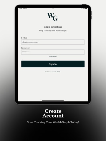 WealthGraph |Track Your Wealth iPad screenshot