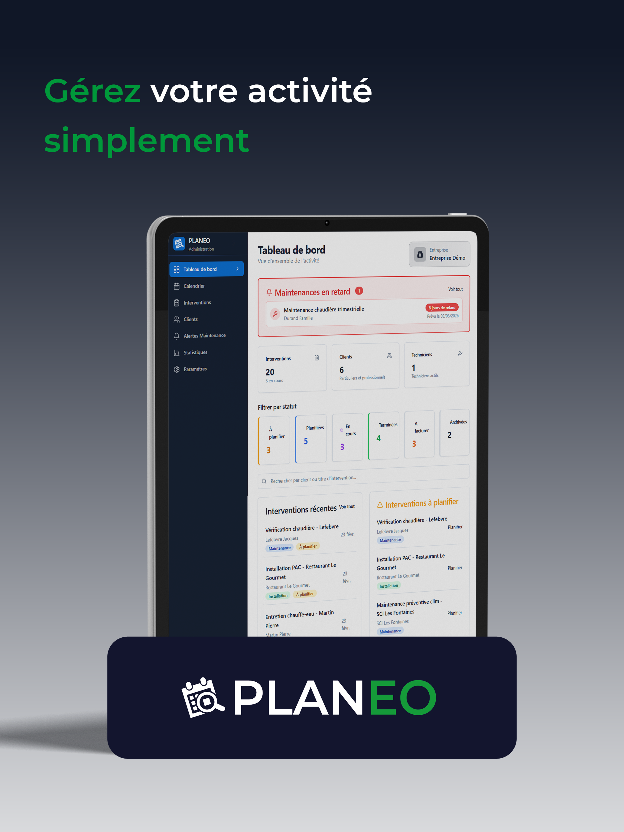 Planeo - Gestion interventions screenshot 6