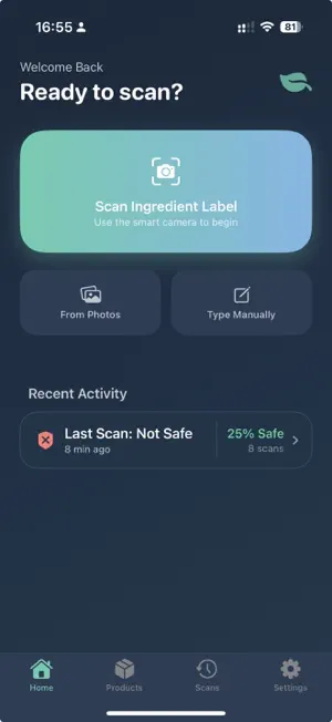 Labelee - Allergen Scanner screenshot 1