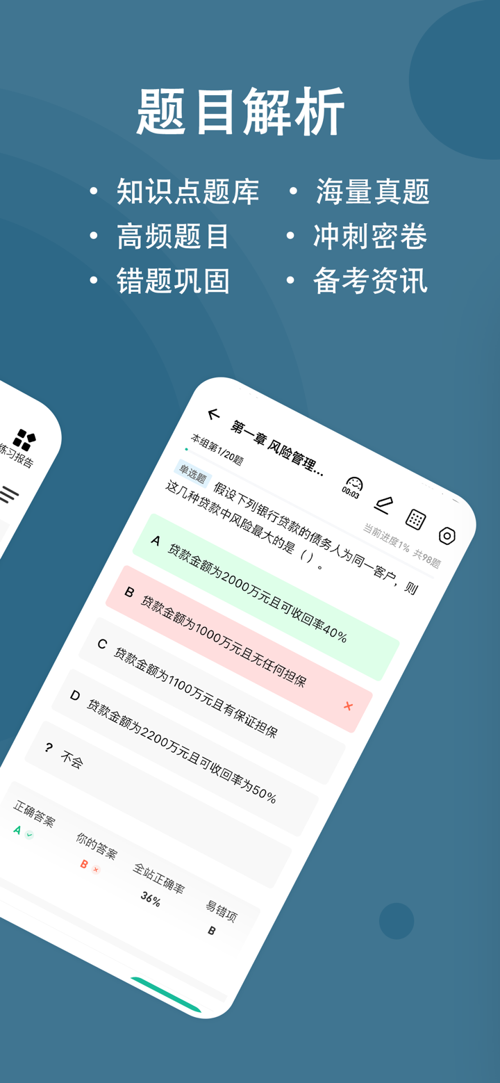 银行从业练题狗-银行从业资格考试真题库 screenshot 2