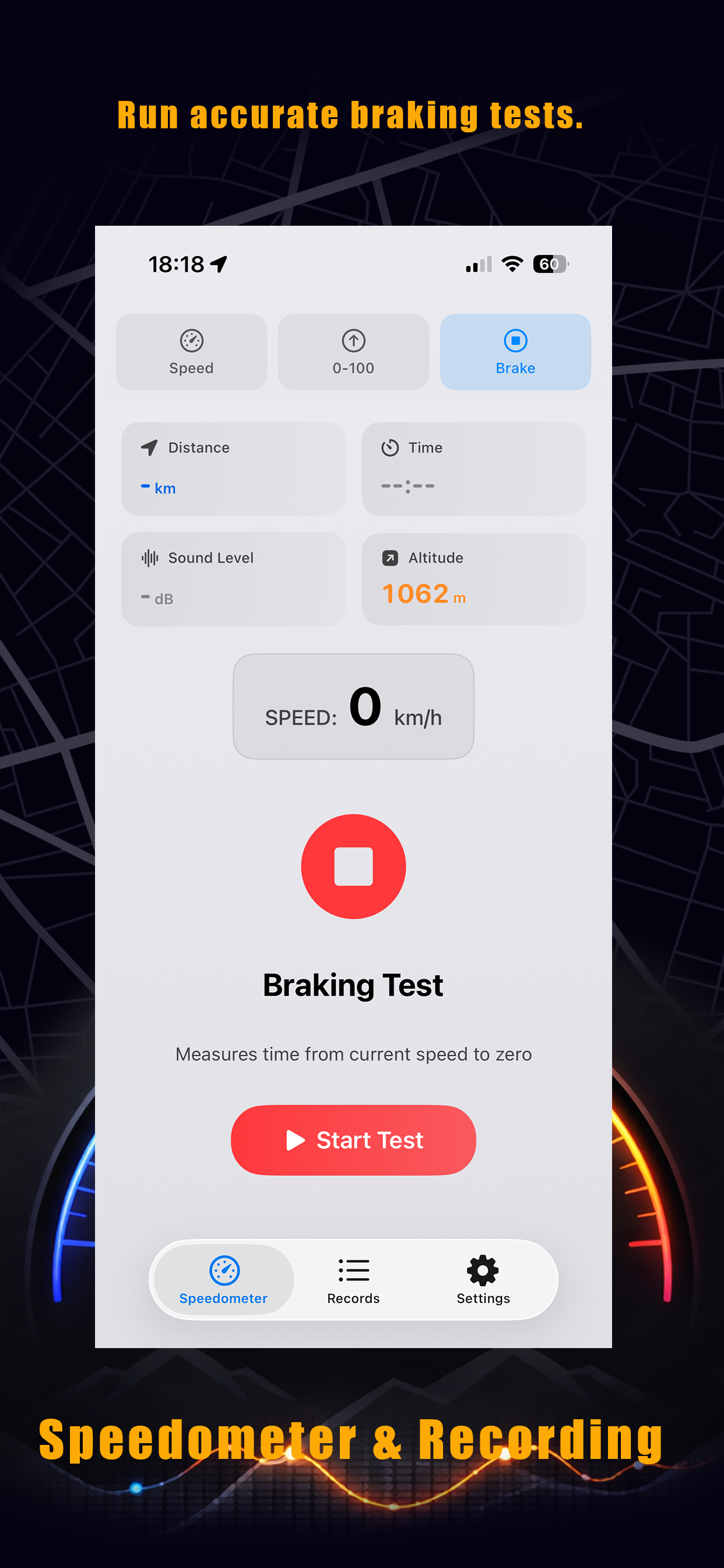 Speedometer Recording