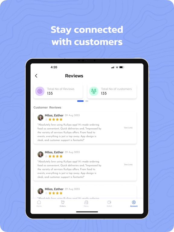 Kulipal Business iPad screenshot 5 - Shopping app