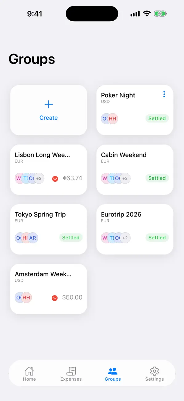 Screenshot #1 pour CoPAY Bill Splitting Made Easy