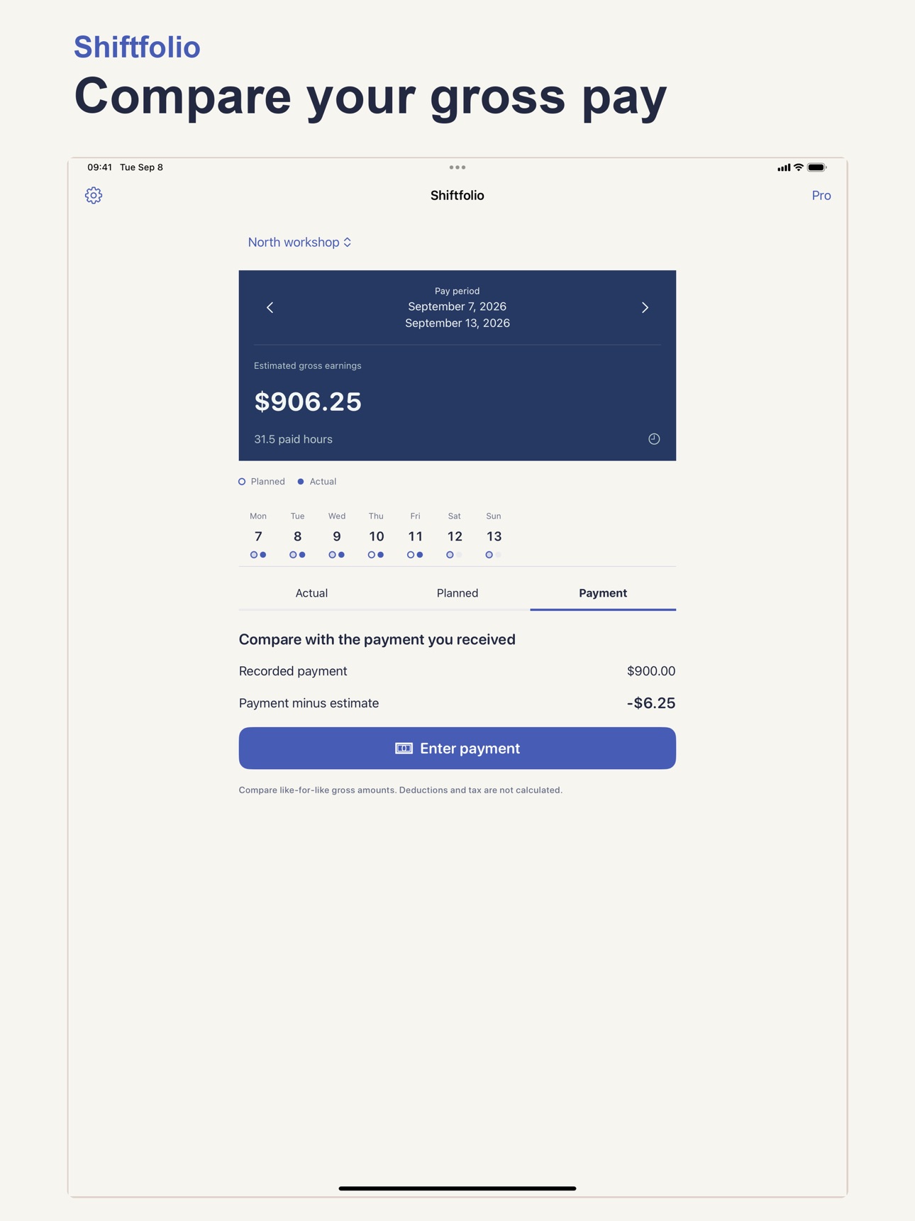 Screenshot 6 of Shiftfolio: Shift & Pay Log