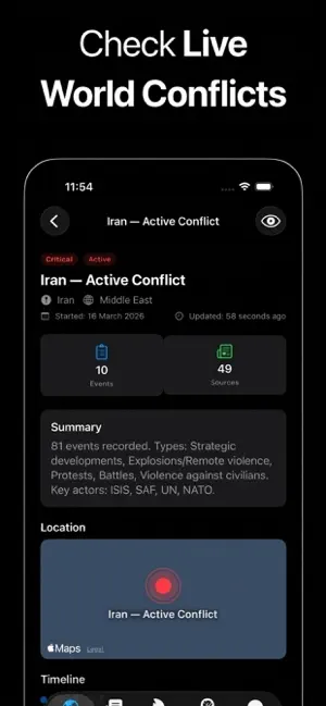 World Monitor App iPhone screenshot 3