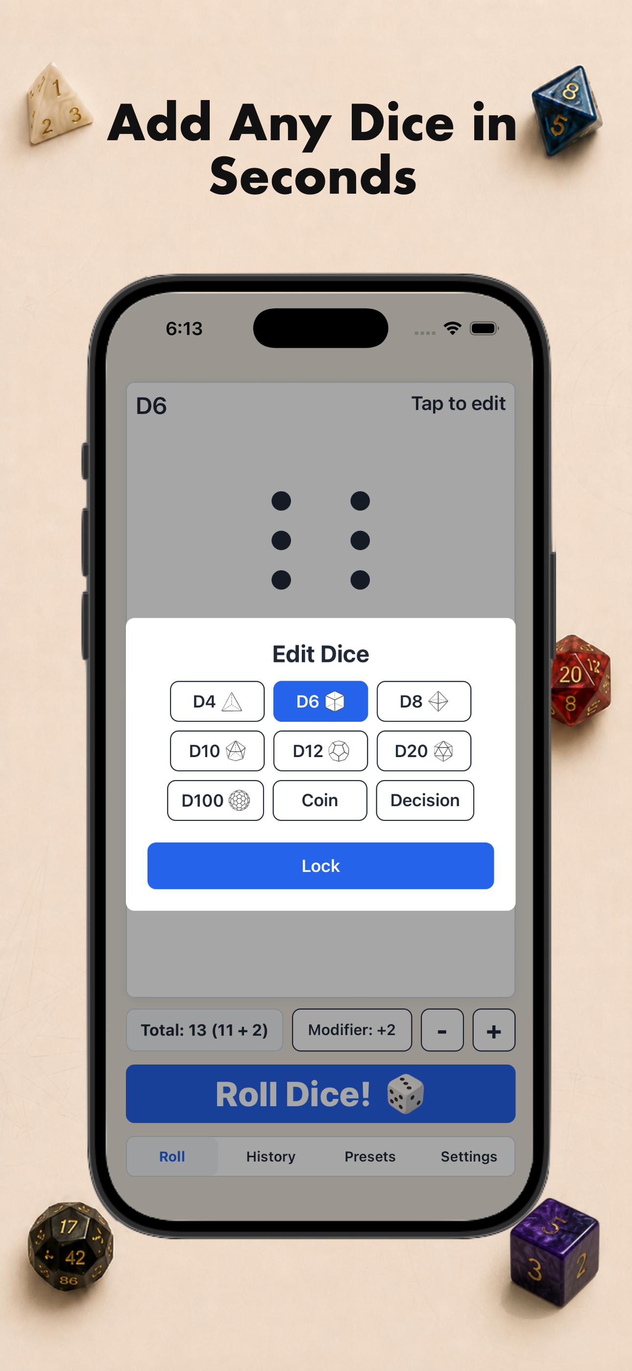 Dice & Roller screenshot 2