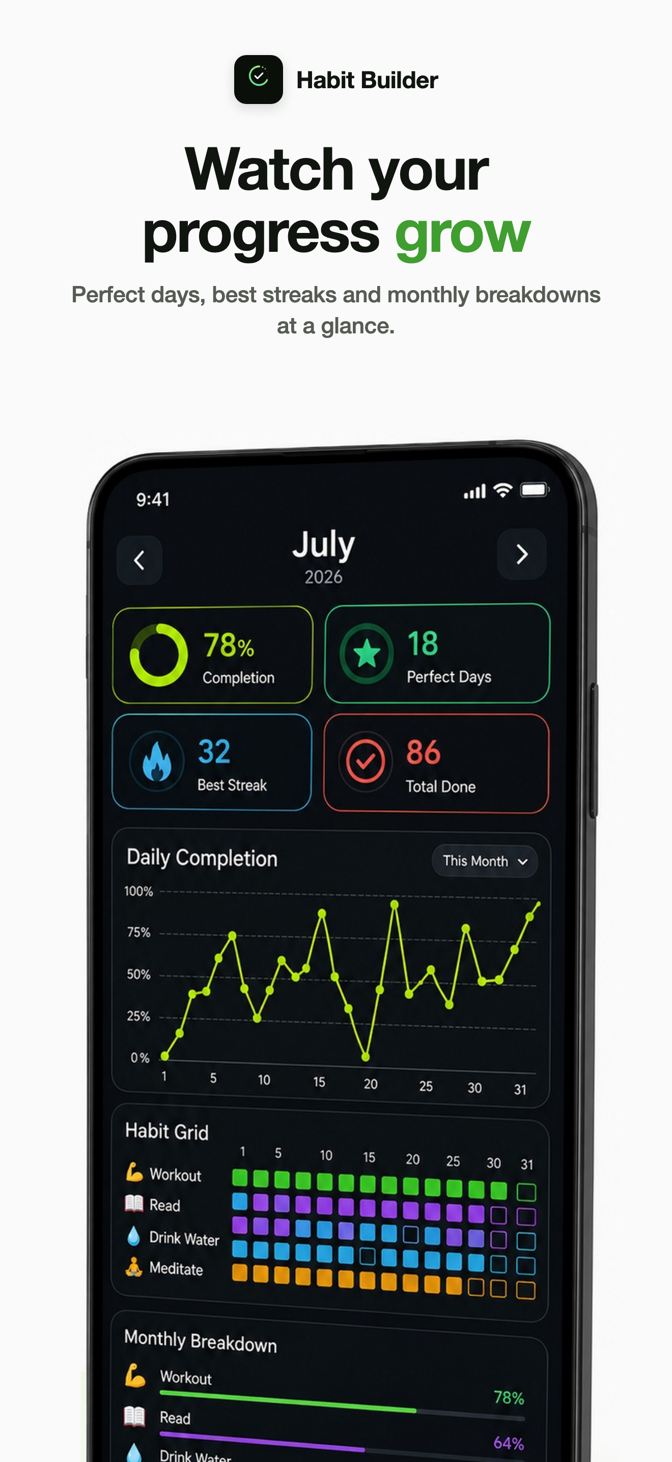 Habit Builder: Track & Streak screenshot 3
