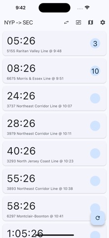 NJ Tracks - Train Times Screenshot 1 of 4