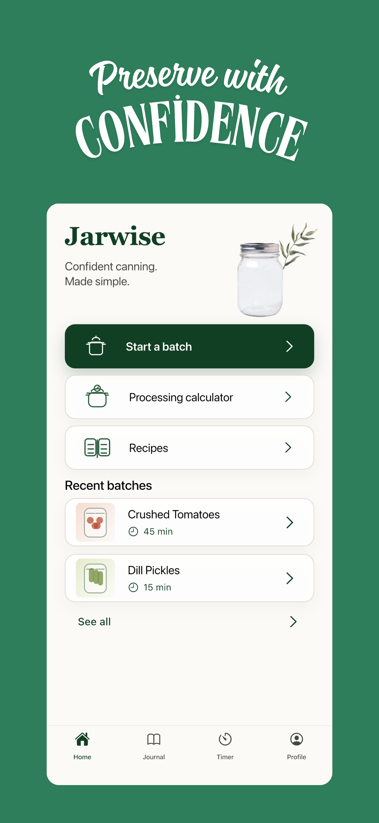 Jarwise: Canning Guide & Timer