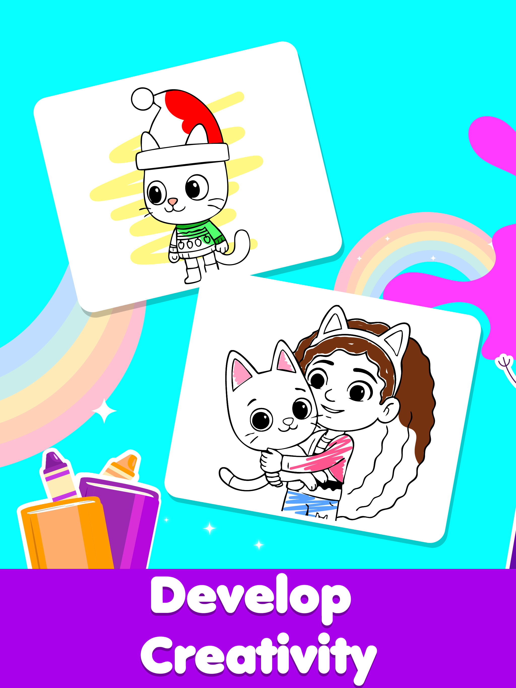 Glitter Doll Coloring Book