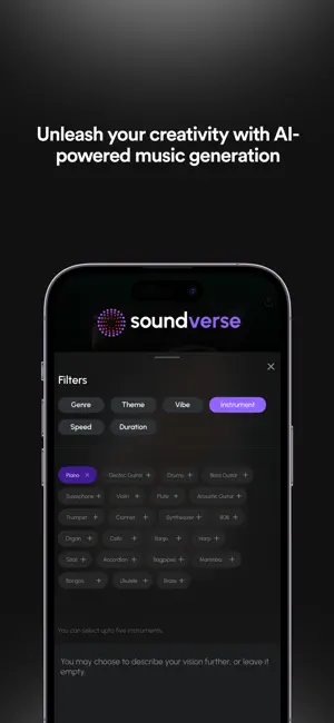 Soundverse - AI Song Generator iPhone screenshot 2