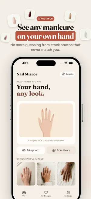 Nail Mirror: AI Nail Art screenshot 1