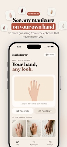 Nail Mirror: AI Manicure iPhone screenshot
