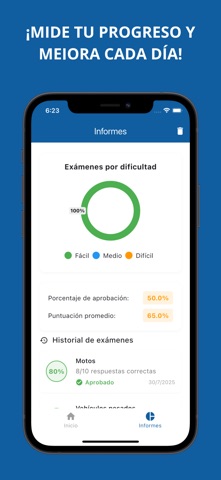 Examen teórico de conducir screenshot