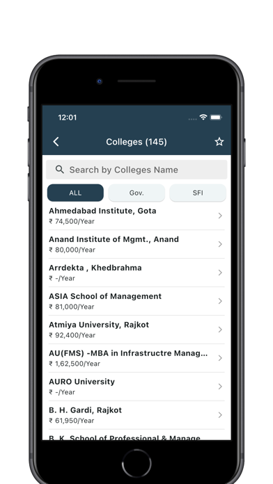 MBA Admission Screenshot
