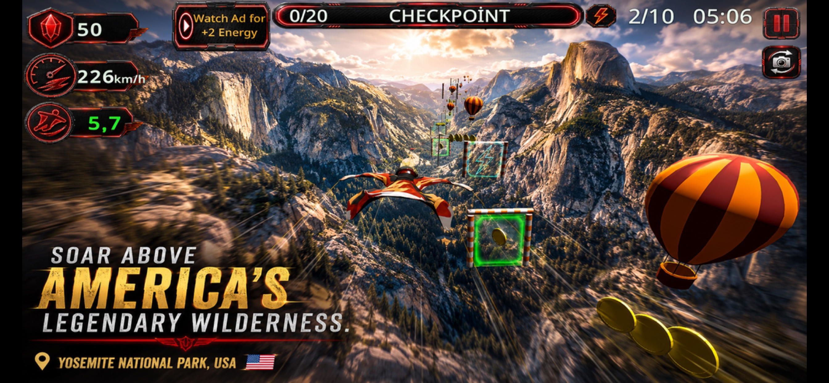 Wingsuit Ride The Wind screenshot 8