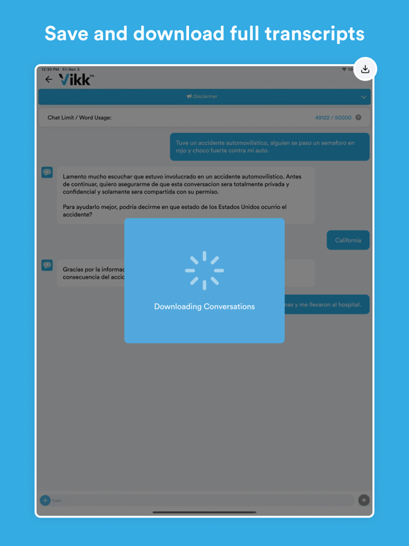 Vikk - AI Lawyer & Legal Help iPad screenshot 8 - Productivity app