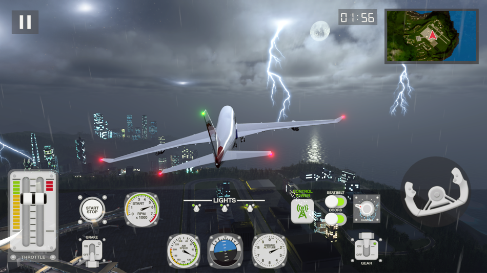 #3. Airplane Real Flight Simulator (iOS) Bởi: freeonlinegames.com