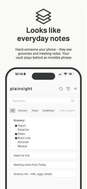 Plainsight - Private Notes screenshot 3