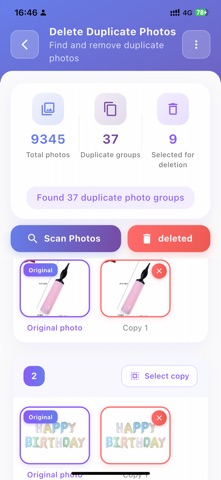 Duplicate Photo & Cleaner iPhone screenshot