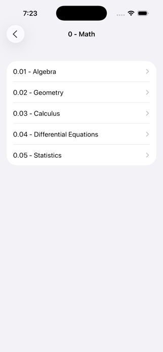 Equation Sheets (with ads) Screenshot 2 of 7