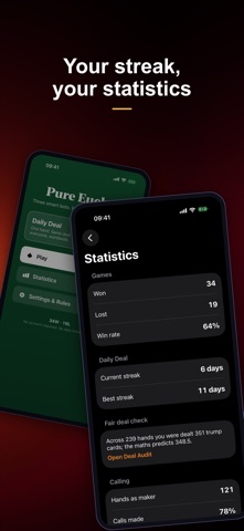 Pure Euchre — No Ads. Ever. iPhone screenshot