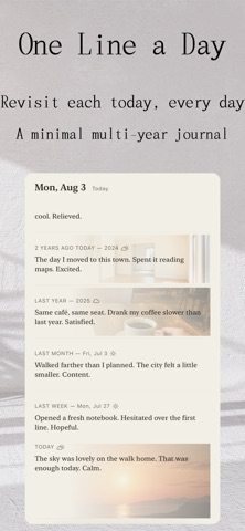 Inkline: One Line a Day Diary Screenshot 1 of 7