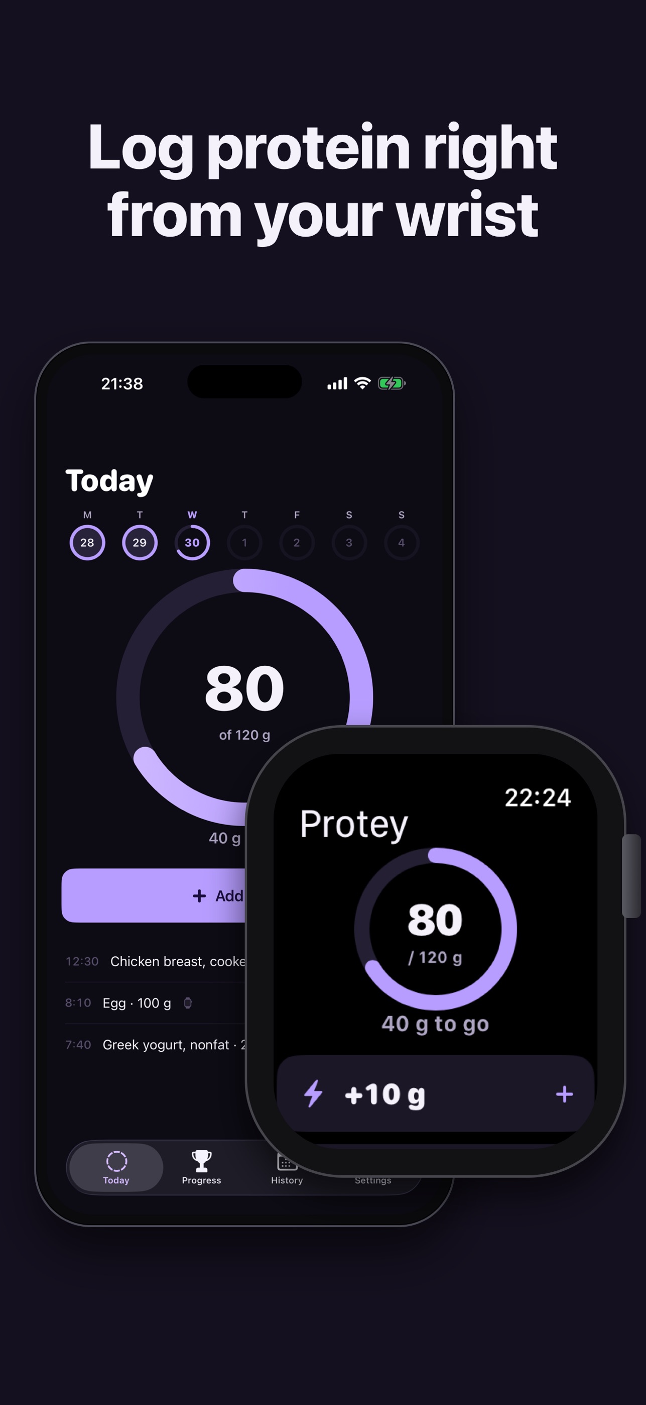 Screenshot 2 of Protein Tracker: Protey