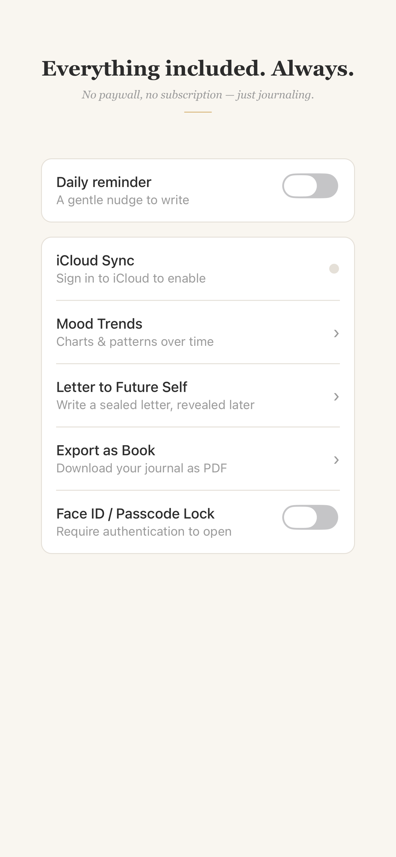 Brevity Journal screenshot 5