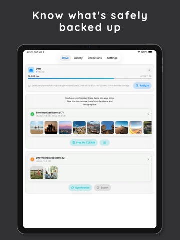 DepiDrive iPad screenshot
