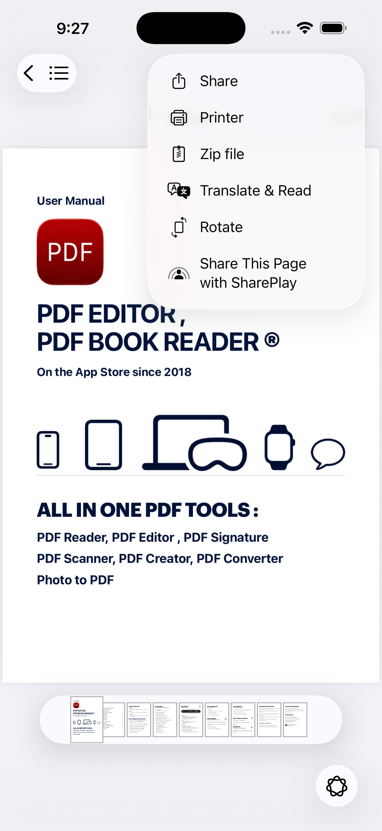 PDF Editor ,PDF Book Reader ® screenshot 2