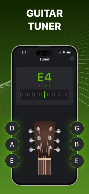 Bass Guitar Tuner + screenshot 1