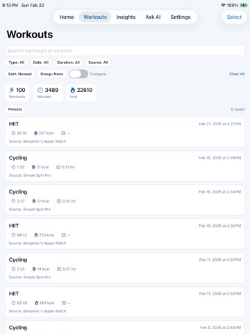 Simple Insights iPad screenshot