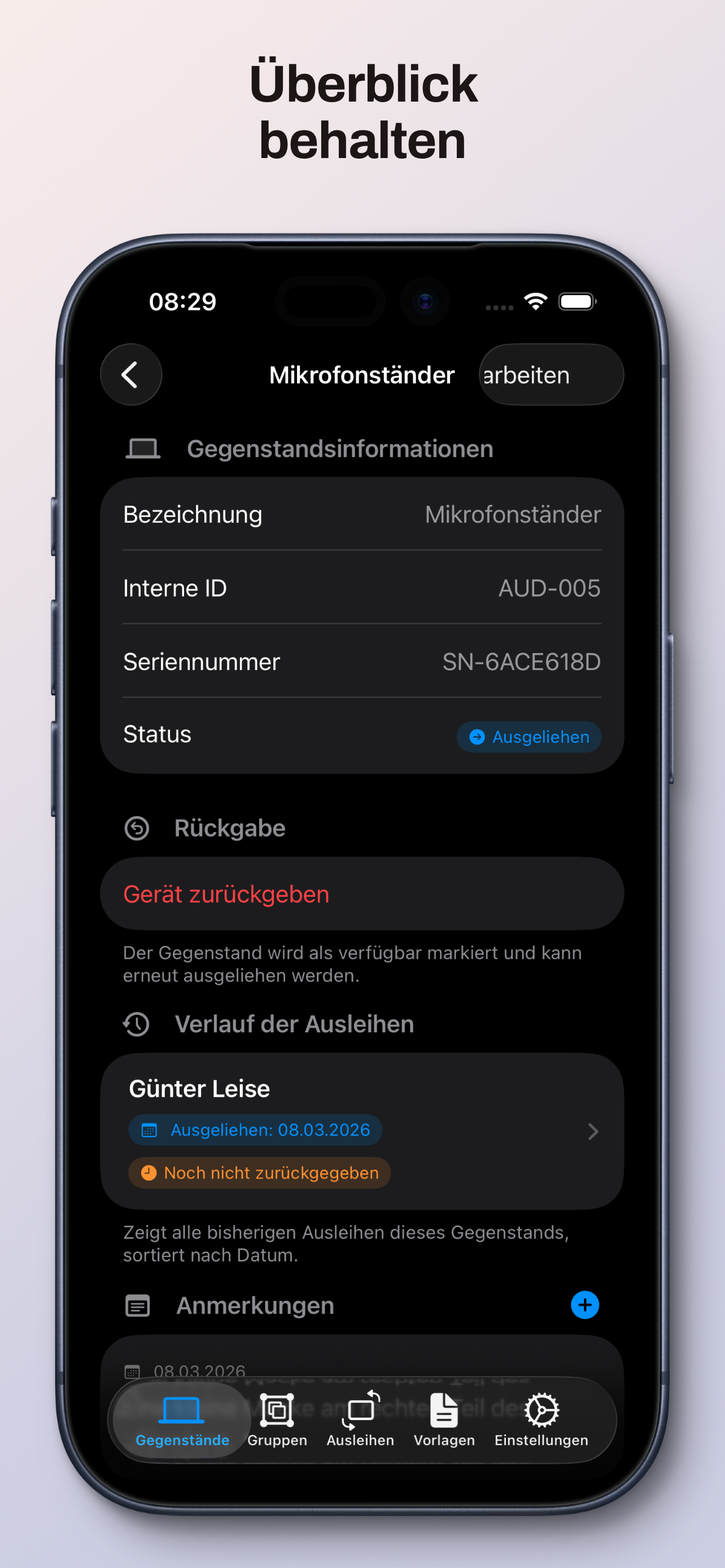 LoanHalpper – Geräteverleih screenshot 4