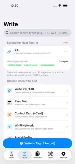 NFC Forge: Tag Toolkit screenshot 2