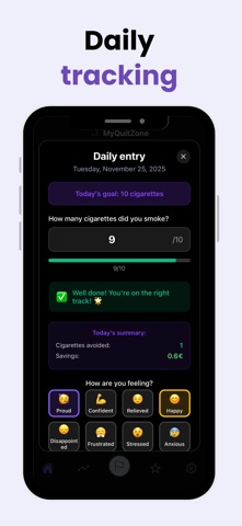 MyQuitZone - Stop smoking Screenshot 2 of 8