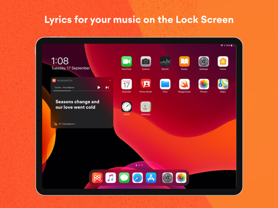 Musixmatch Lyrics Finder iPad app afbeelding 4