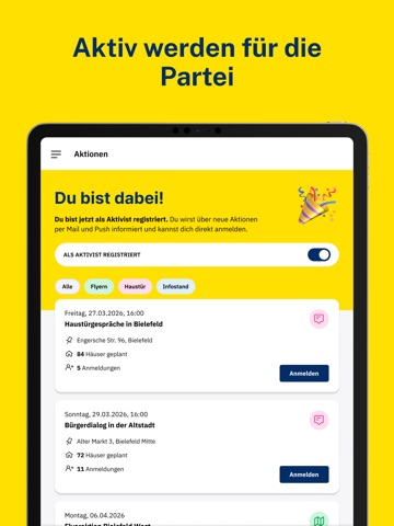 Freie Demokraten iPad screenshot