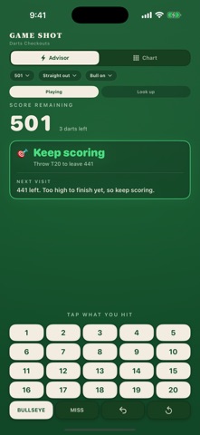 Game Shot - Darts Checkouts — скриншот 5