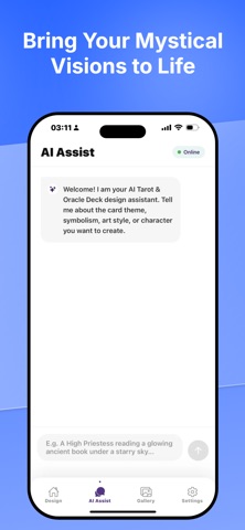 AI Tarot & Oracle Deck Builder iPhone screenshot
