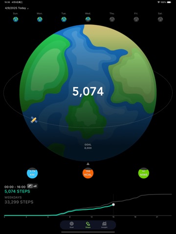 Steps: Daily Pedometer App iPad screenshot